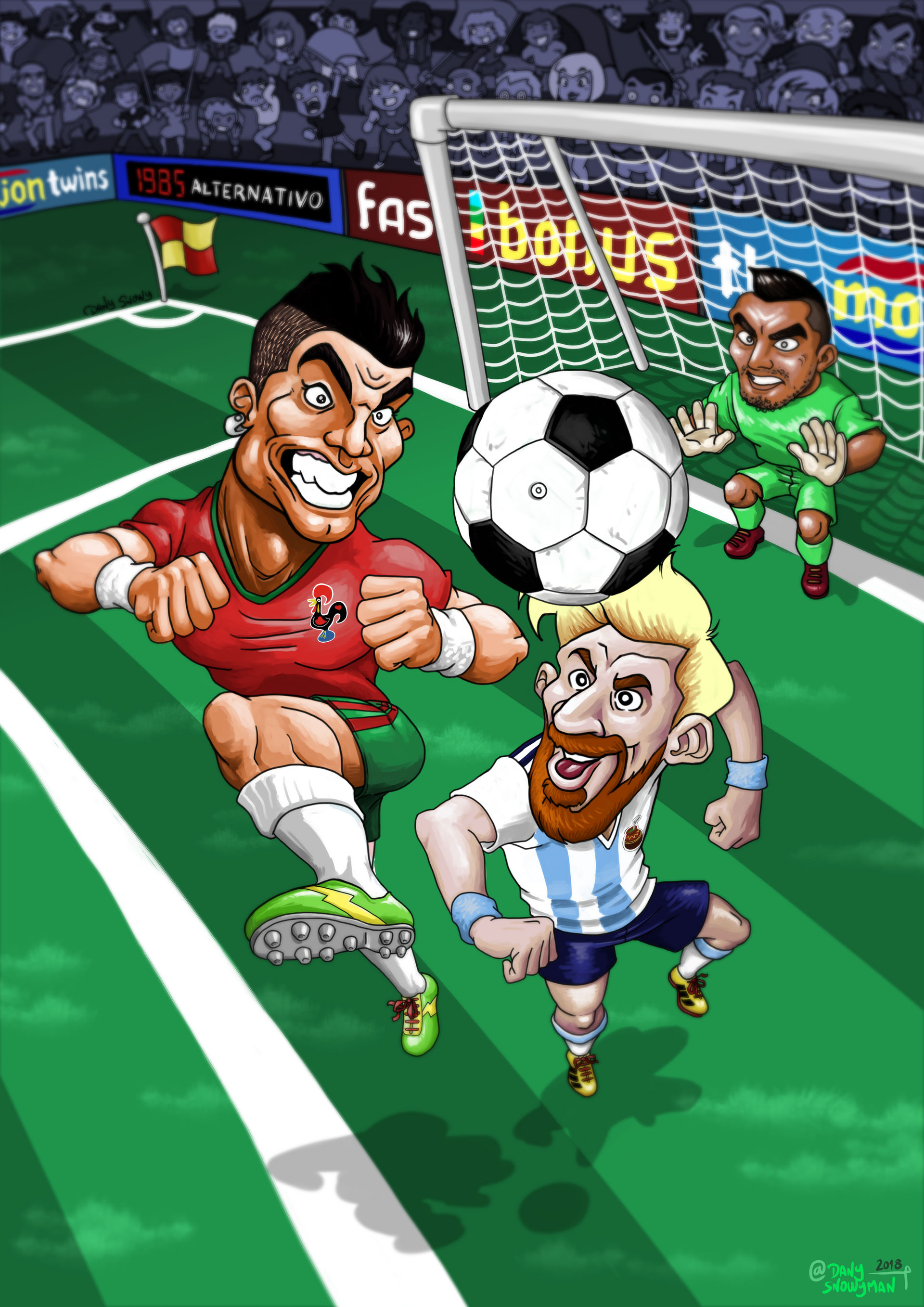 Portada juego de futbol con caricaturas by DanySnowyman on DeviantArt