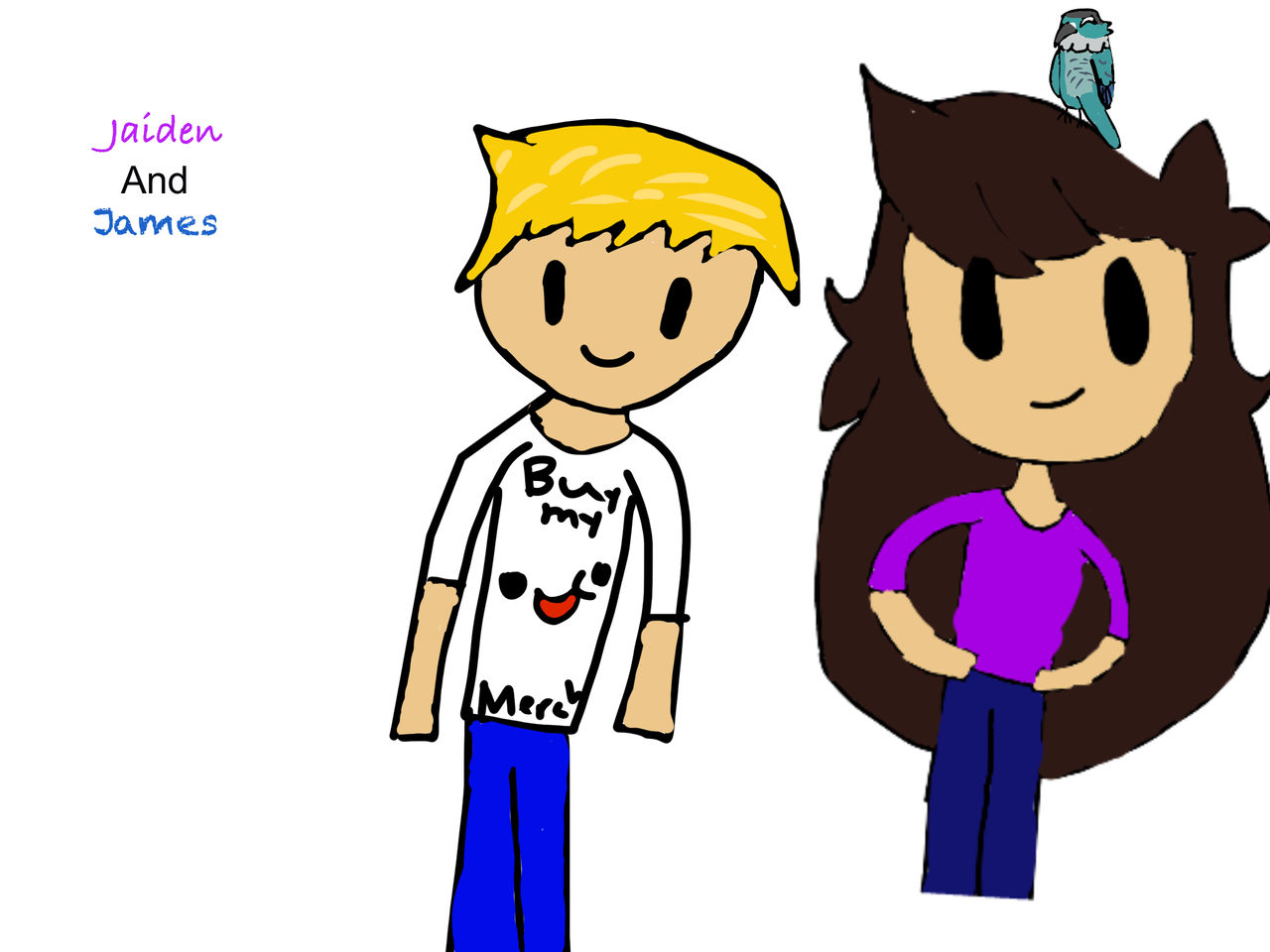 Theodd1sout and Jaiden animations fanart by gamerkittyproduction on