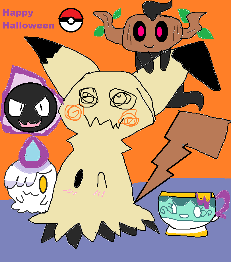 Halloween con los pokemon tipo fantasma by GraceMariana on DeviantArt