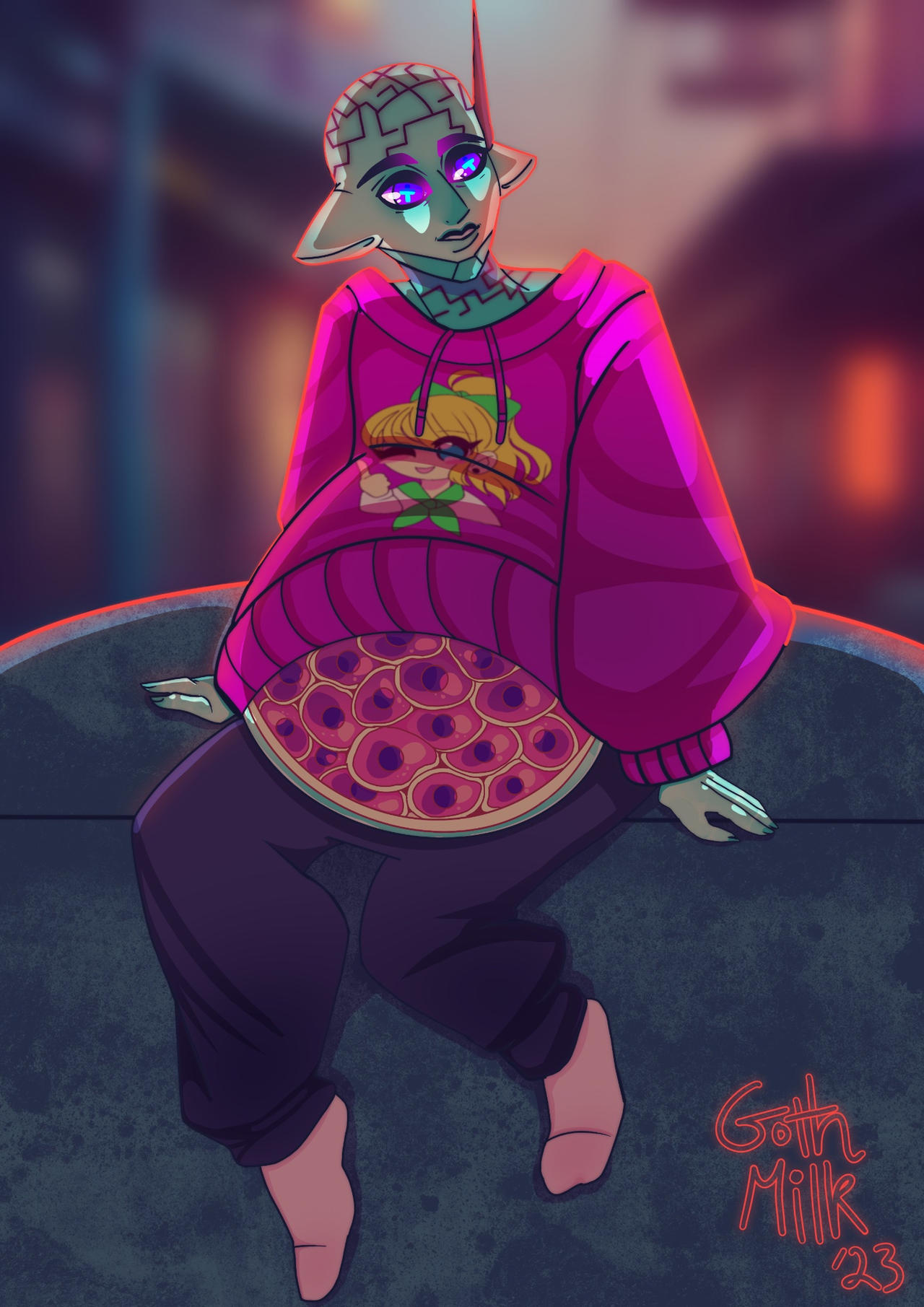 Comm: Android v2 by GothMilkArt on DeviantArt