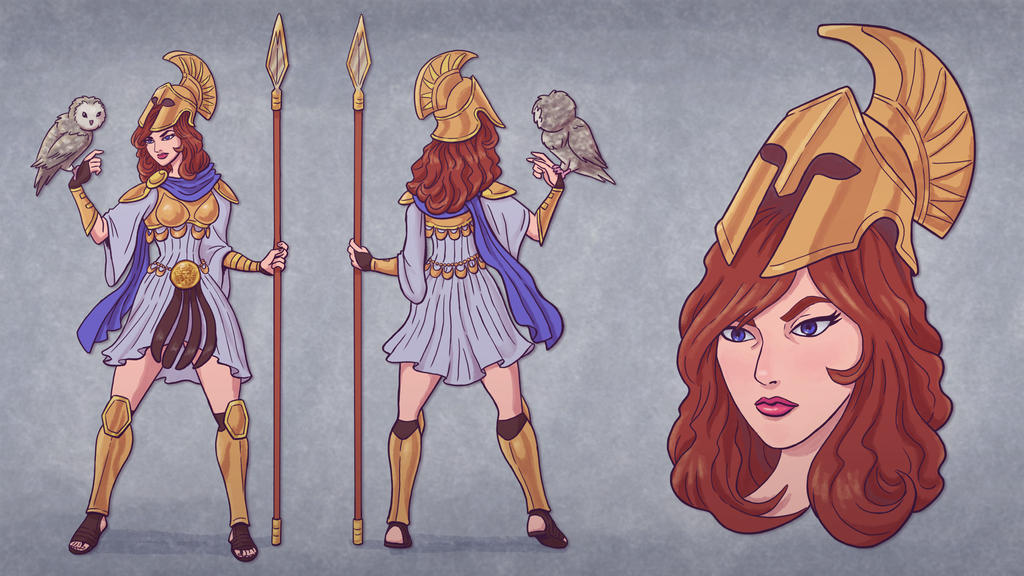 Athena Character Design by RogerBurgin on DeviantArt