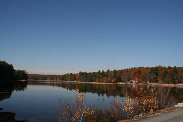 Fall Scene At Whitin Reservoir