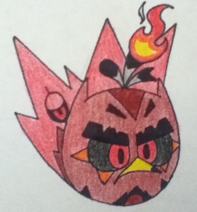 REDESIGN: Flame Feather Bird