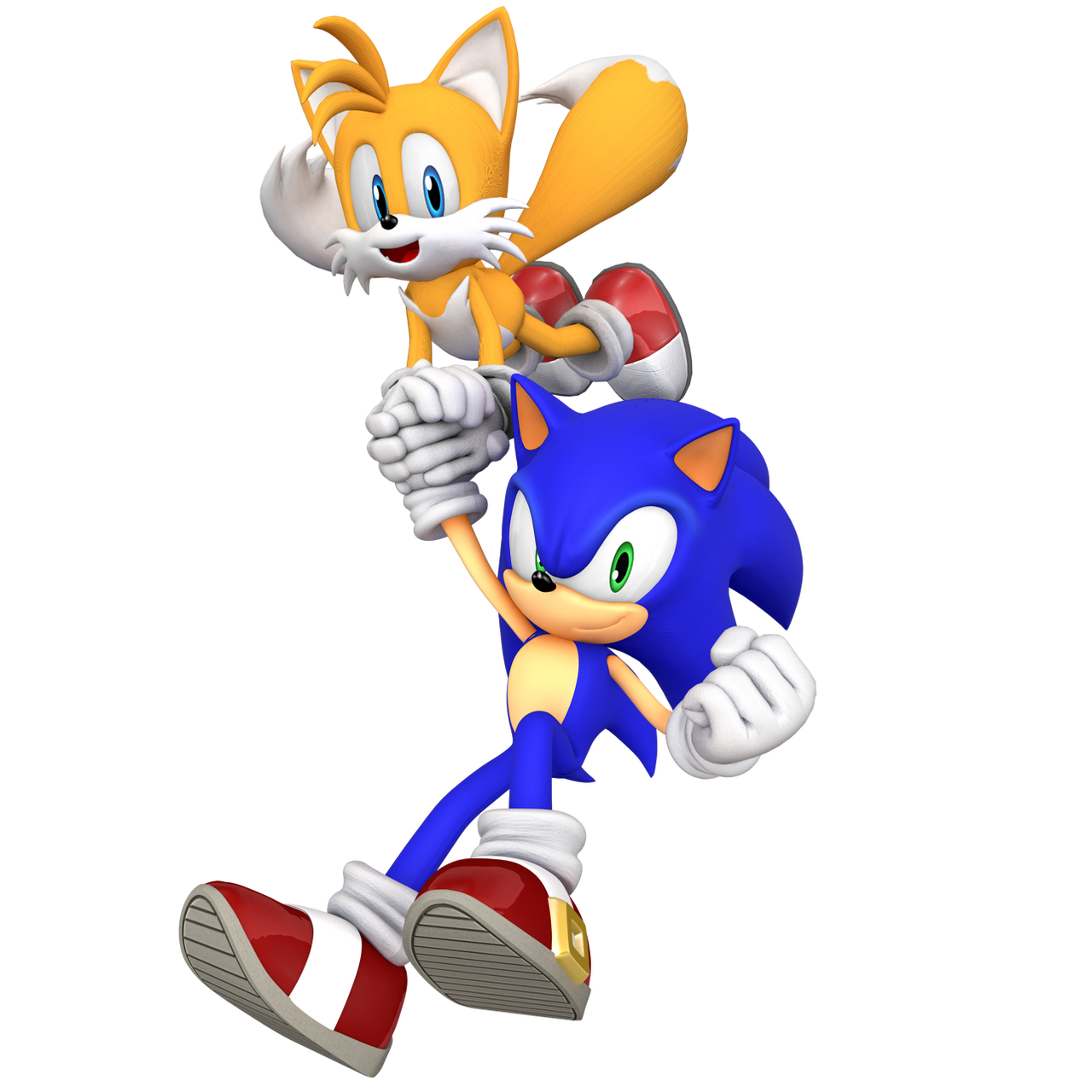 Sonic and Tails flying by FoxySteve99 on DeviantArt