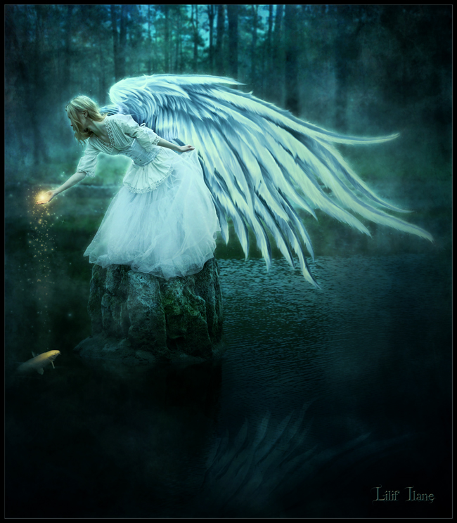 the angel and the fish by LilifIlane on DeviantArt