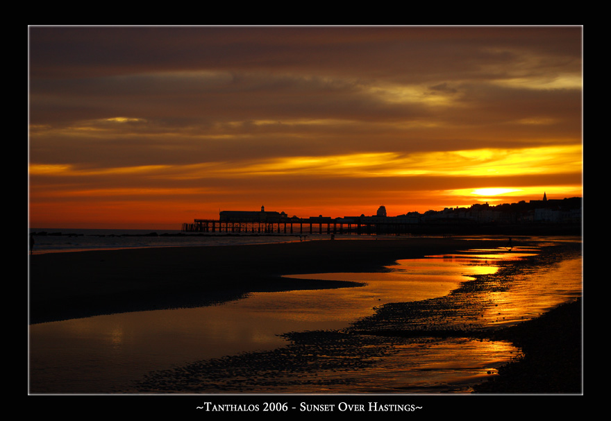 Sunset over Hastings