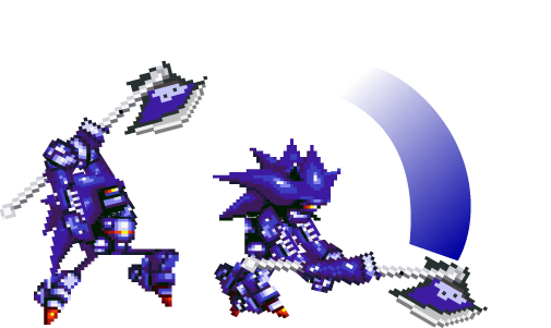 WIP) Mecha Sonic Sprites, But With Gray by BluerSonic on DeviantArt