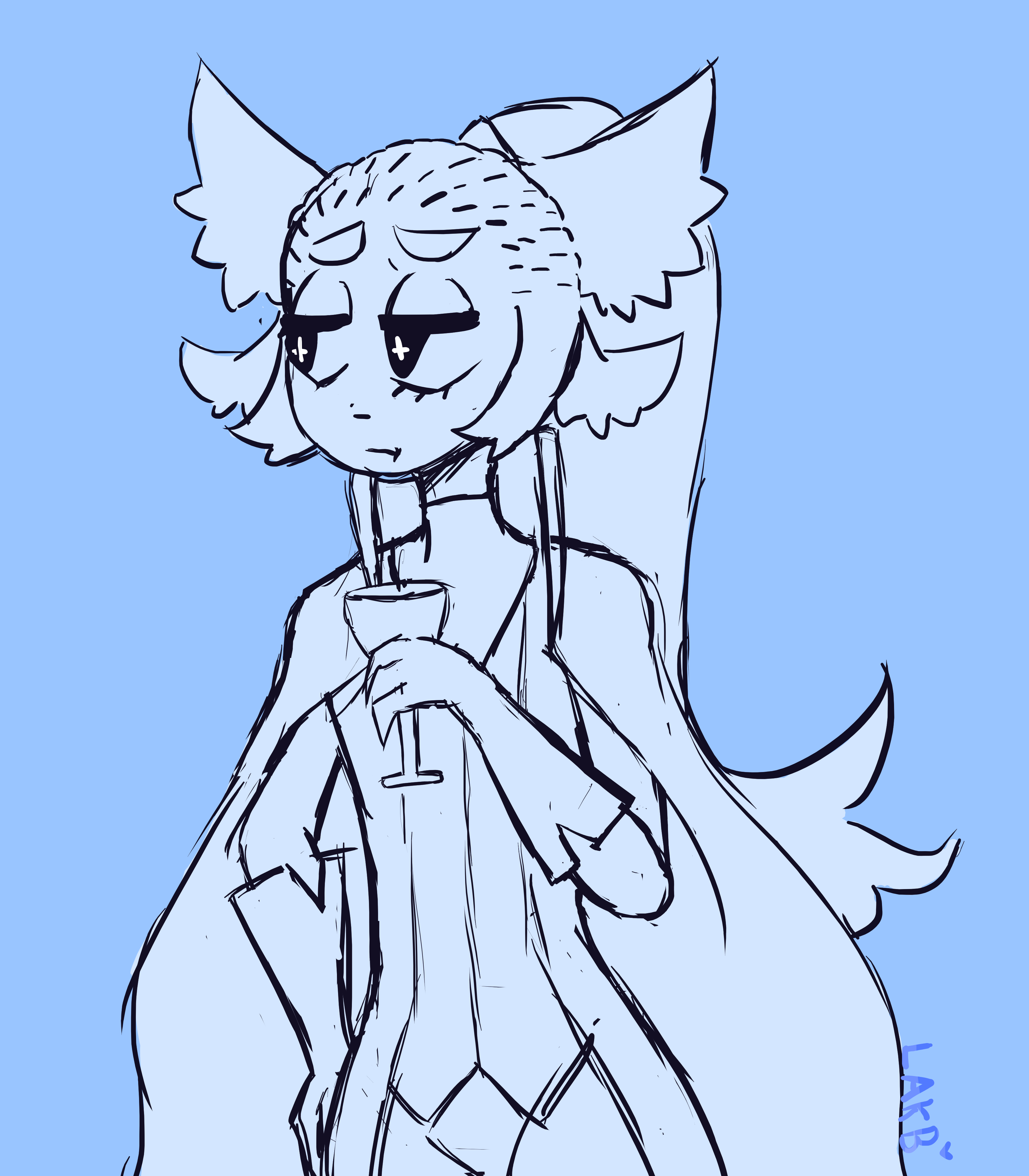 Blue Azath (Sketch) by Lakb on DeviantArt