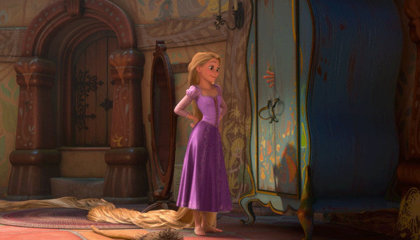 Rapunzel esconde a Flynn