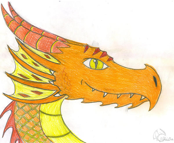 Smiling Dragon by Painted-Dragon on DeviantArt