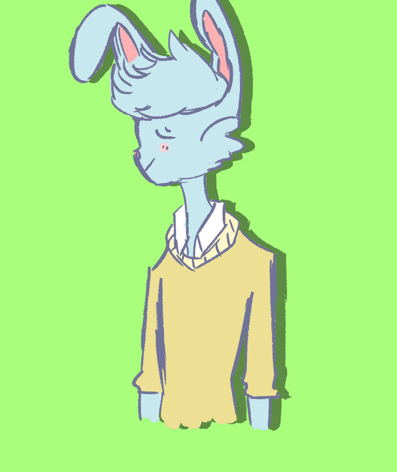 the bunny boy blue by shreggroll on DeviantArt