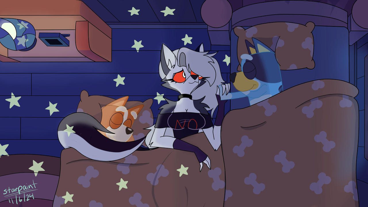 Loona Sleep Loona/Bluey Sleeptime by StarPaintArt on DeviantArt