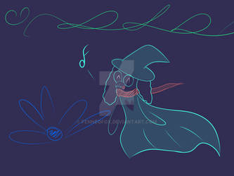 Ralsei Deltarune - Violet blue