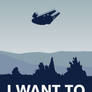 My I want to believe poster-millennium falcon