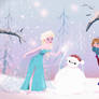 Elsanna and Snow Baymax