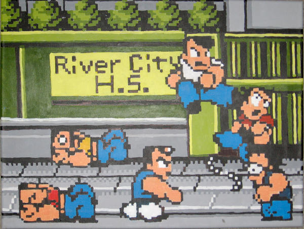 Deviantart Ransom Abduction River City Ransom Beatdown by Squarepainter on DeviantArt