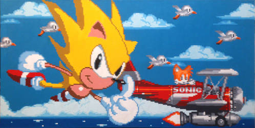 Super Sonic and Tails Take Flight