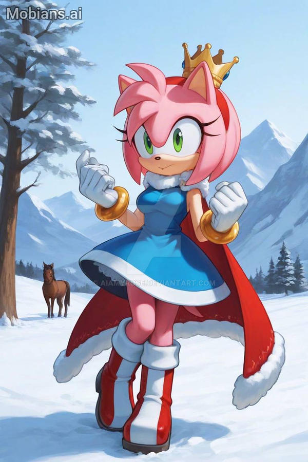 Princess Rose Amy Rose as Princess v4 by AIAmyRose on DeviantArt