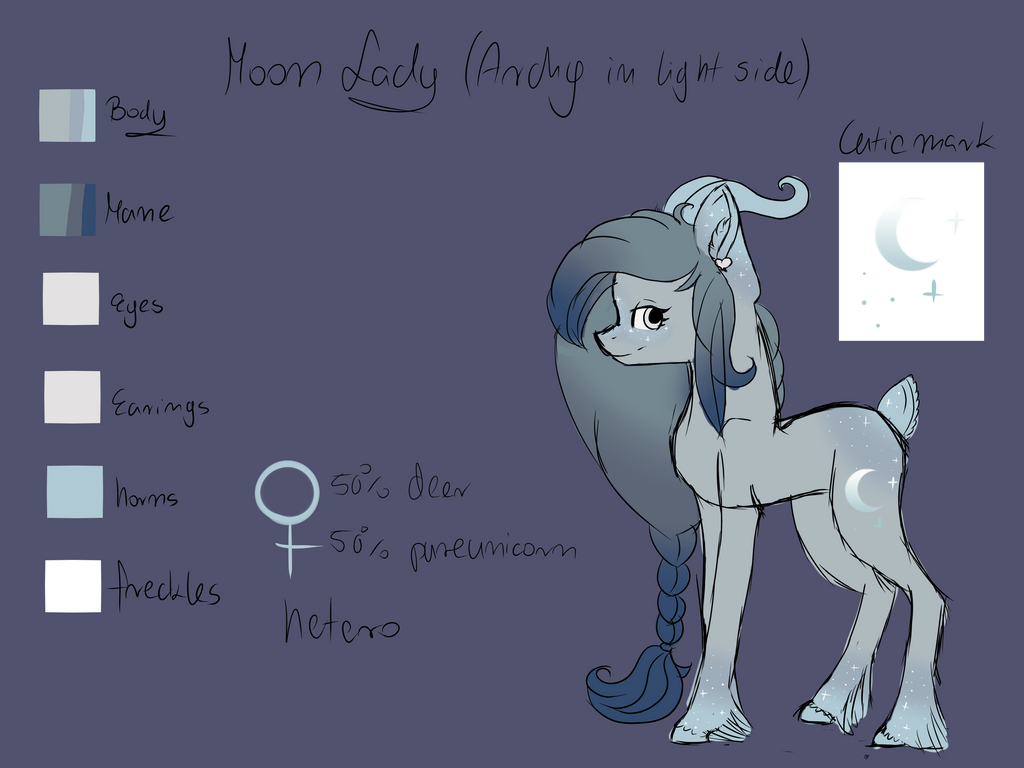 Moon Lady Reference MoonLady colourguide by Dimmed36 on DeviantArt