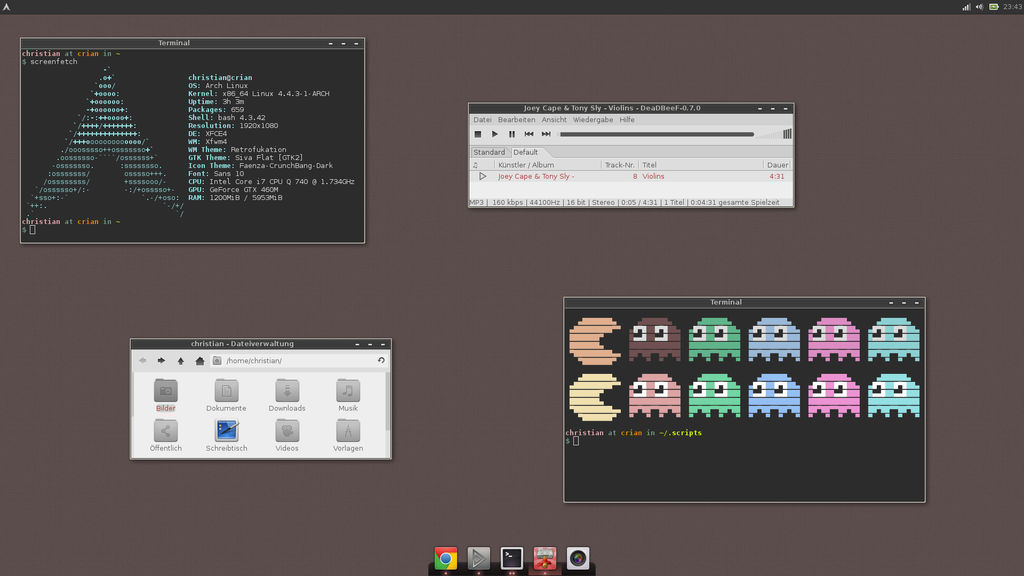 Arch Xfce Customization Arch + Xfce by crian on DeviantArt