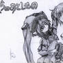 Ikaros and Nymph Sketch (Sora no Otoshimono)