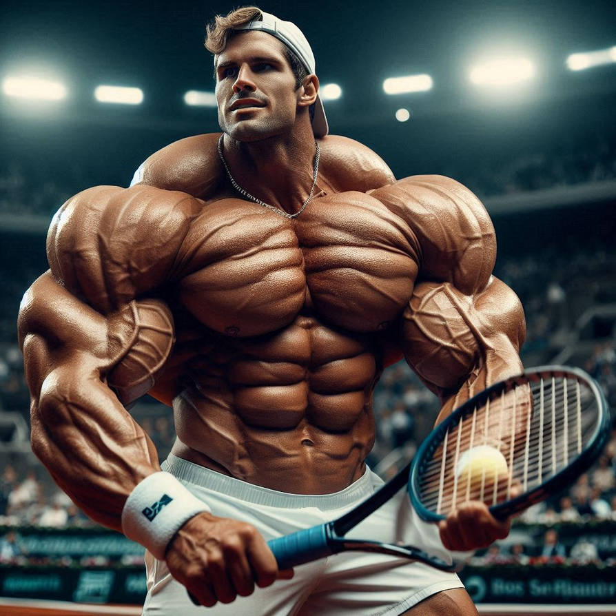 Bodybuilder Roland Rajotte Roland Garros 2025 - 009 by Bloich12 on DeviantArt