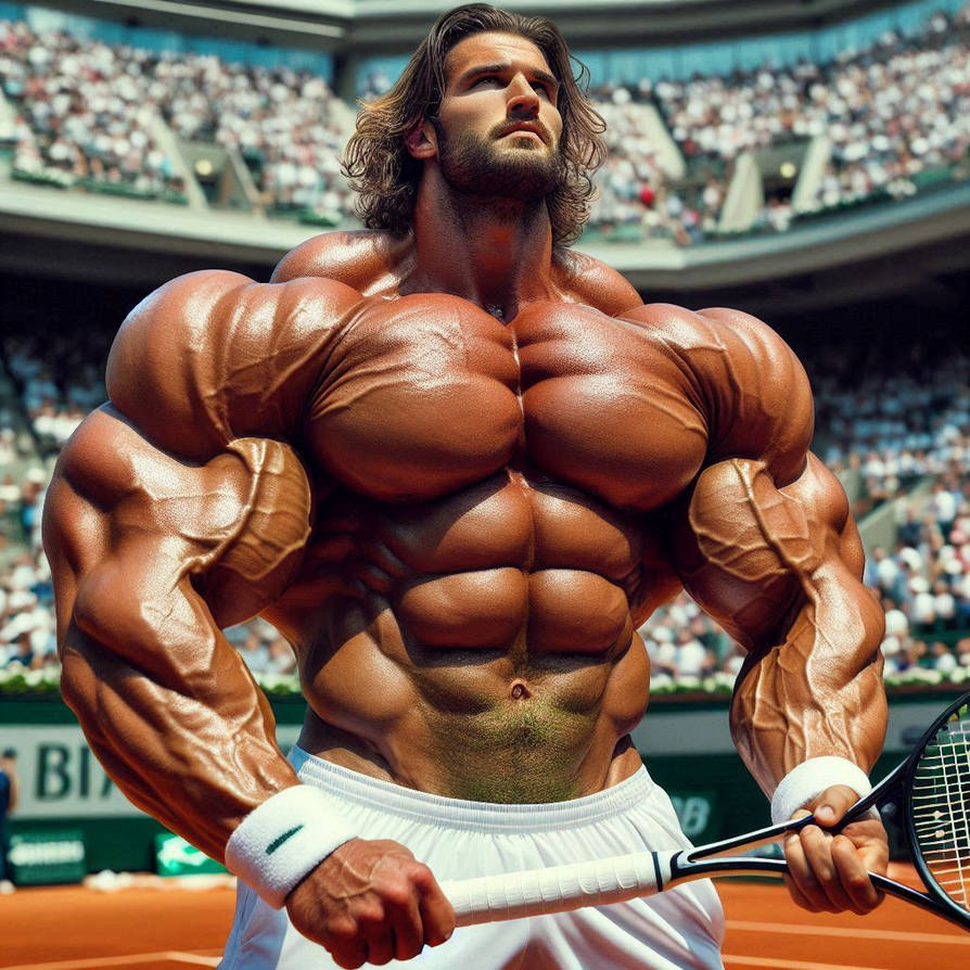 Bodybuilder Roland Rajotte Roland Garros 2025 - 042 by Bloich12 on DeviantArt