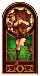 Steampunk Nouveau - Girl