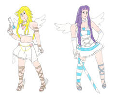Panty and Stocking Angel Forms