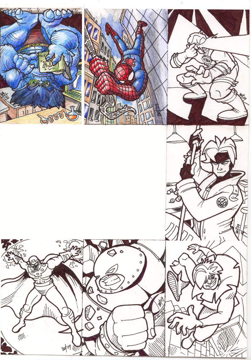 Marvel Sketch Cards Set 01