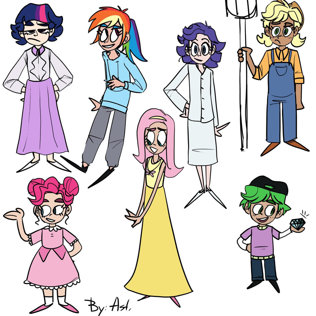 Mlp humans by Fluffytail15 on DeviantArt