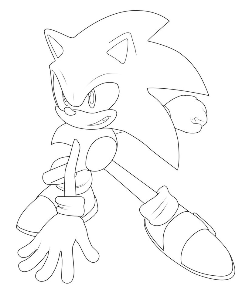 Dark Sonic Png Transparent Images - Dibujos Para Colorear De Sonic