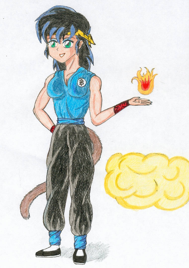 Saiyan Ryoga-chan by Ryo-chan-wolfgirl on DeviantArt