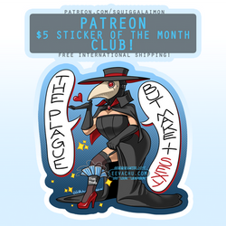 Sexy Plague Doctor - August 2020 Sticker