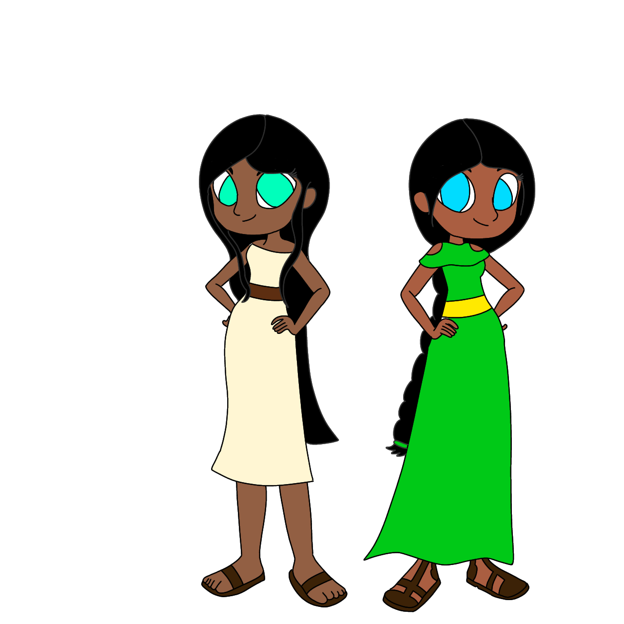Princesses Larissa and Alicia by CheetahPearl2 on DeviantArt