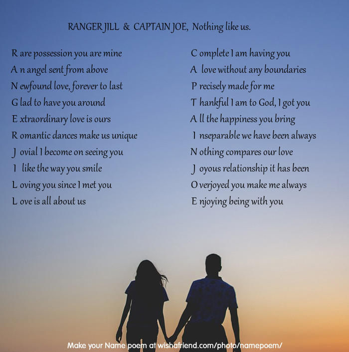 Ranger Jill x Captain Joe Poem by CheetahPearl2 on DeviantArt