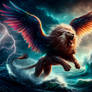 First Beast. Lion with Eagles' Wings. Daniel 7.