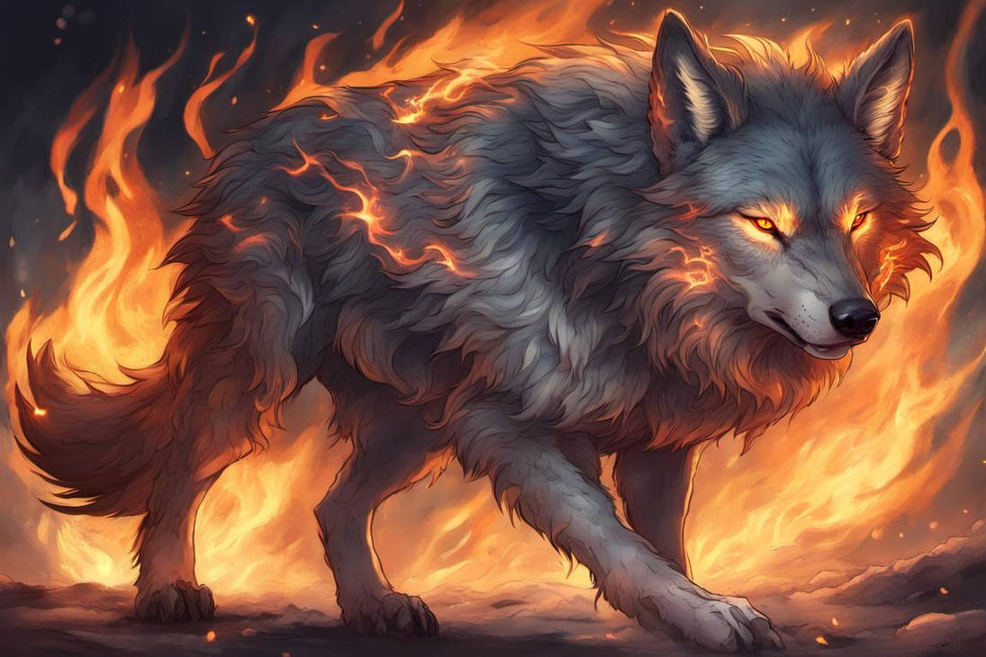 Ember Wolves Banner Ember Wolf 2 by Sidran on DeviantArt