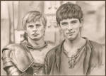 Arthur and Merlin by TatharielCreations