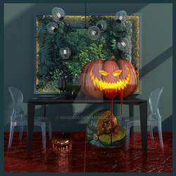 Halloween Pumpkin 3D