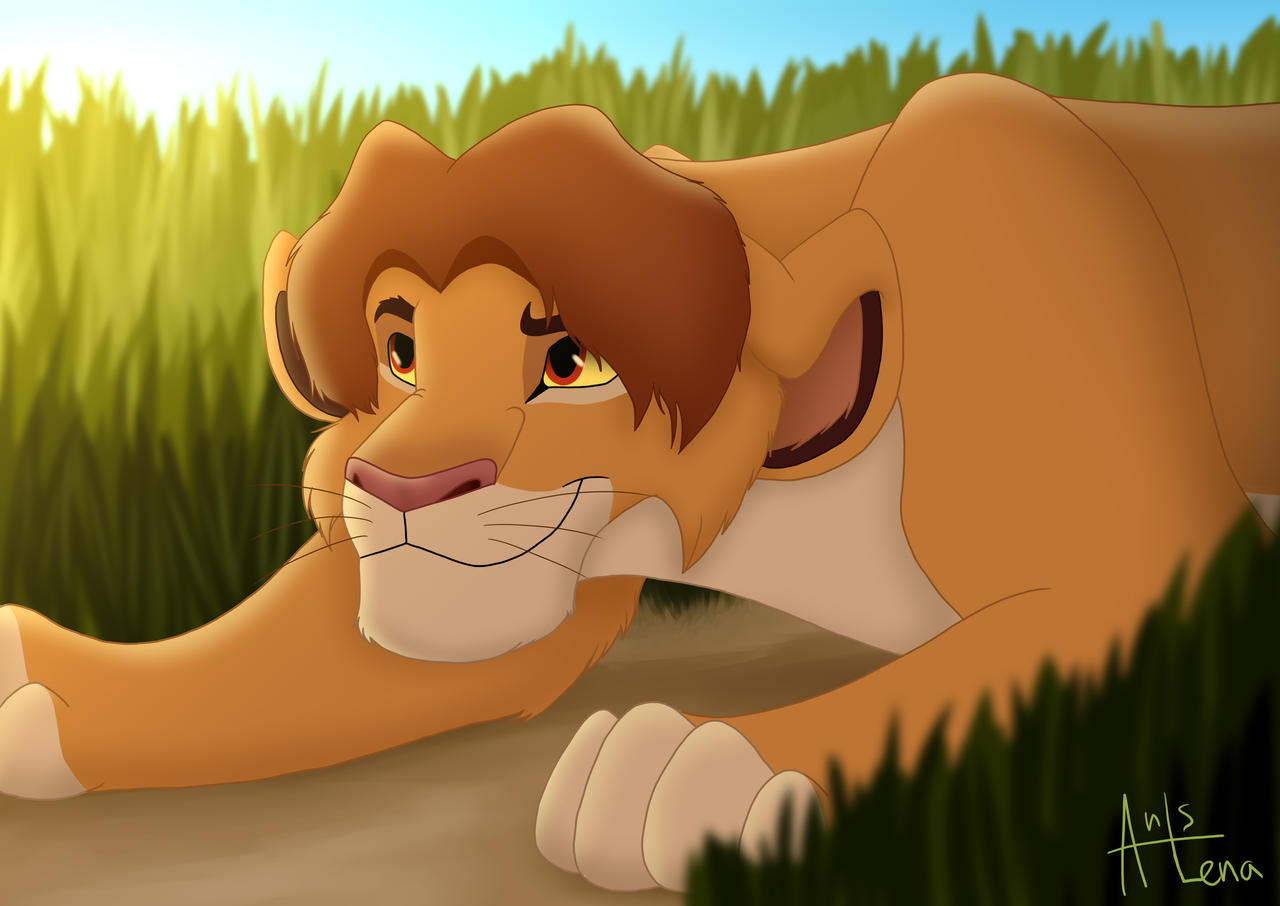 Simba Chasing Simba's first hunt by lenachipa on DeviantArt