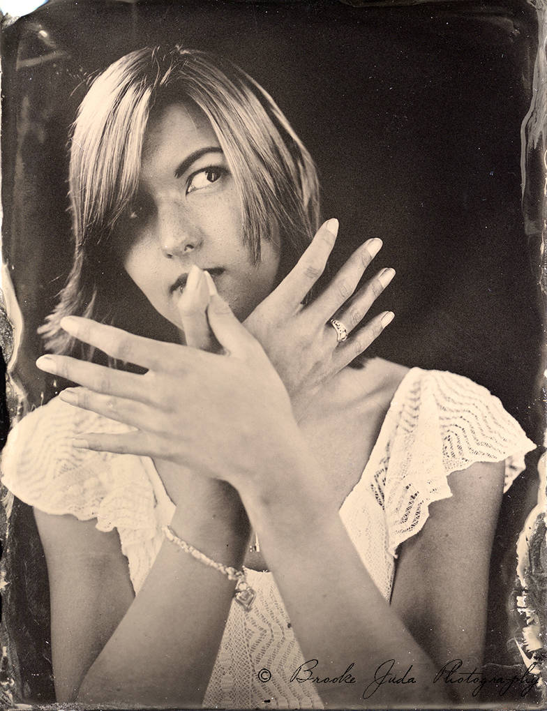 Aluminum Tin Type Self Portrait #2 by BrookeJuda Aluminum Tin Type Self Portrait #2 by BrookeJuda