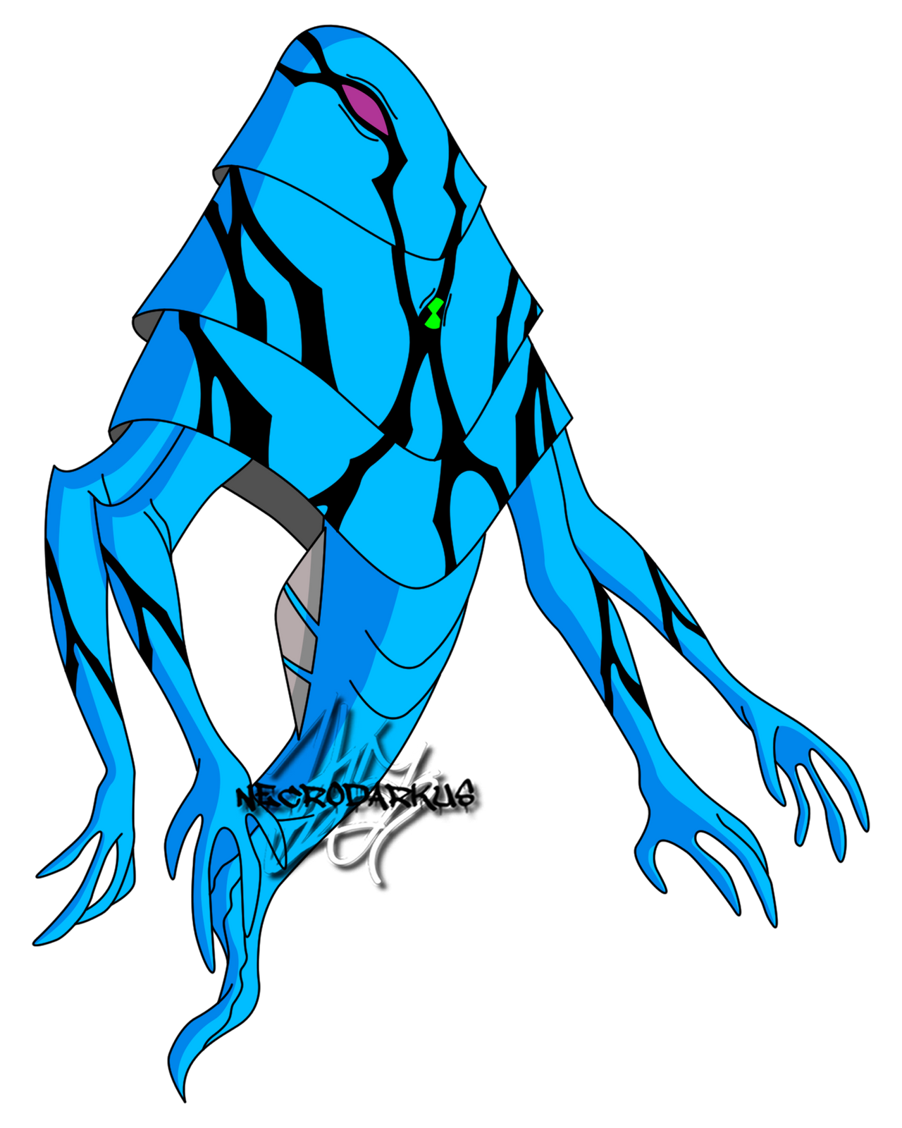 Ghostfibian (Ghostfreak + Ampfibian) by Ben10Duelist on DeviantArt