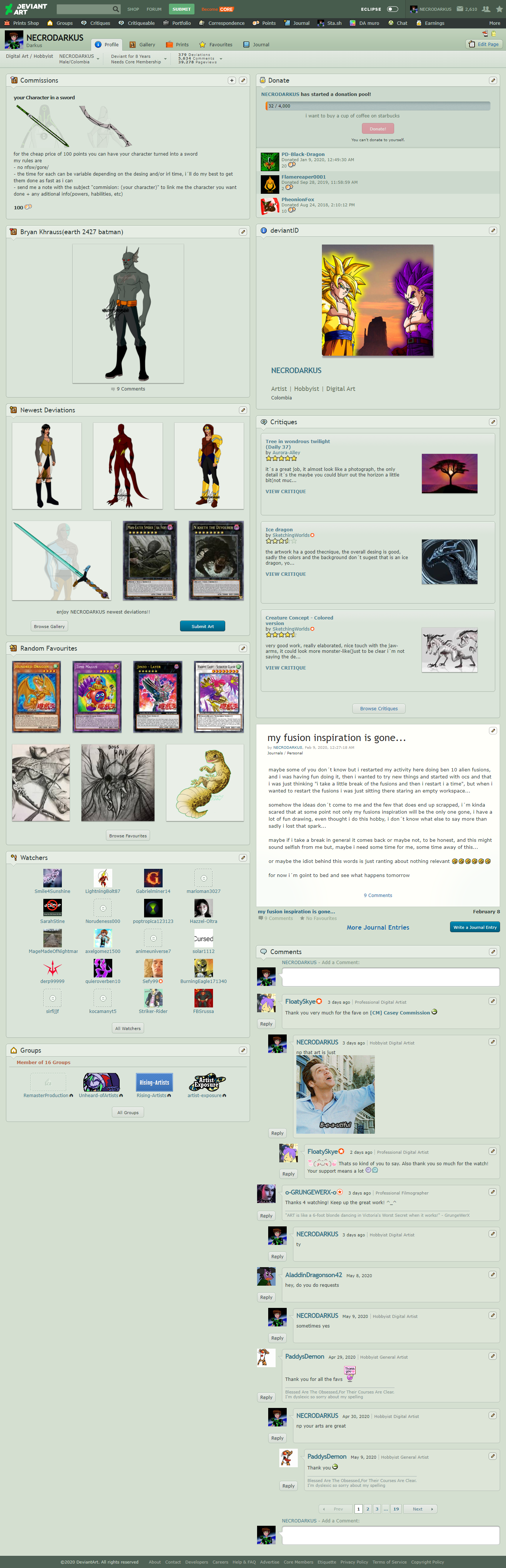 My Classic Deviantart by NECRODARKUS on DeviantArt