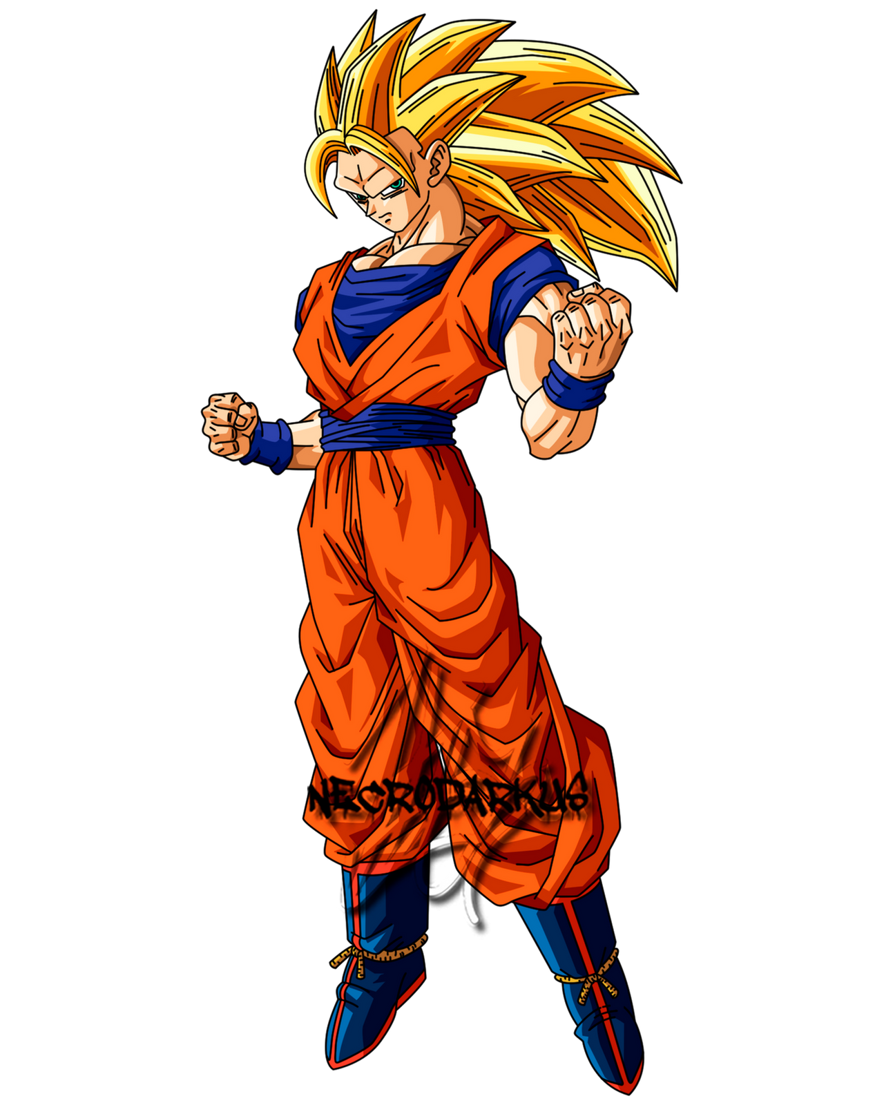 Goku Mastered Super Saiyan 3 by NECRODARKUS on DeviantArt, super