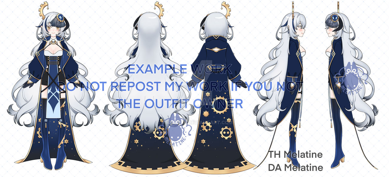 Character Reference Sheet Work By Melatine On DeviantArt