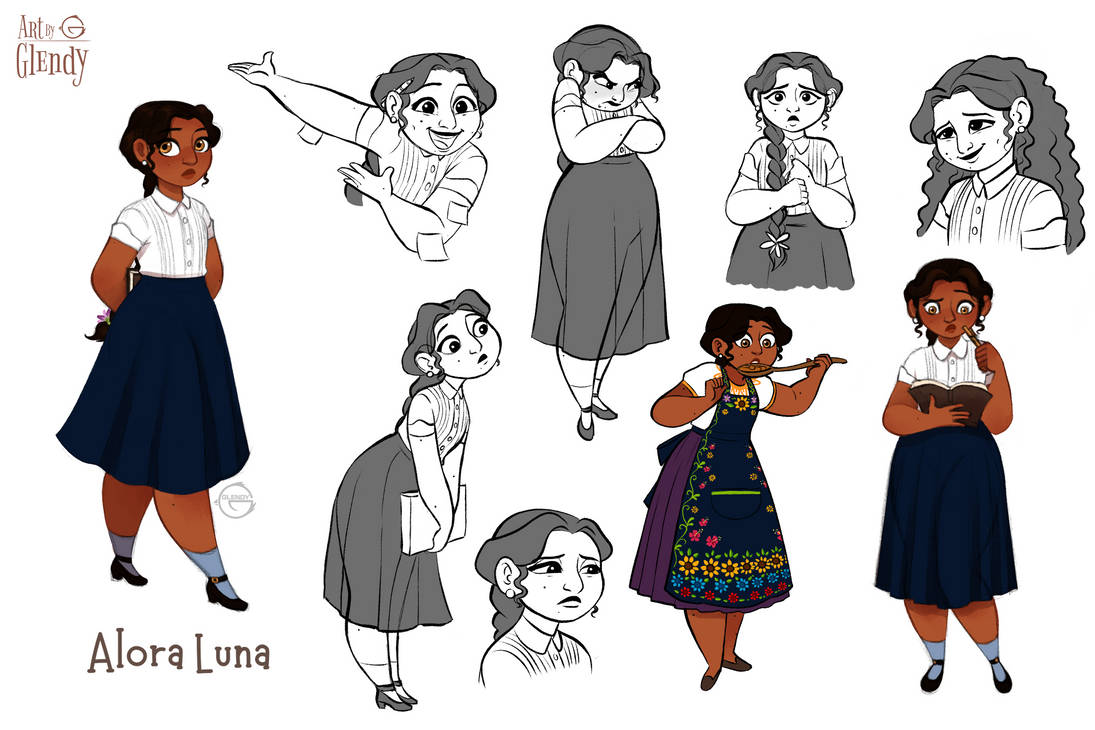 Alora Luna Character concept Art by GlendyBlueBird on DeviantArt