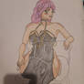 Old drawing : Pretty lady