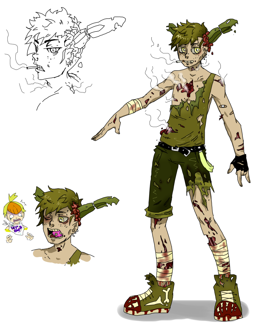 SPRINGTRAP (HUMAN/ANDROID/ANIME VERSION) by YaoiIsMyBet on DeviantArt