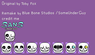 Pixilart - Sans Dialogue Faces by SpongeDrew